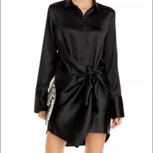 AQUA tie front dress